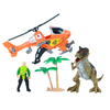 SET DINOSAURIO Y HELICOPTERO