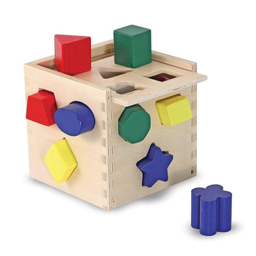 CUBO DE FORMAS DE MADERA
