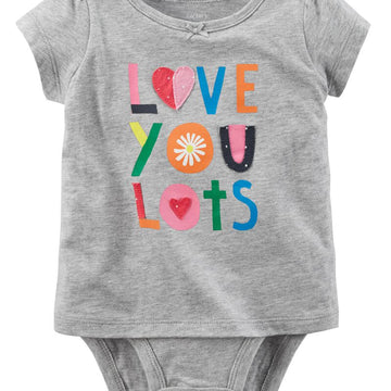 S18 C12 GIRL SINGLE HEATHER GREY LOVE YOU LOT