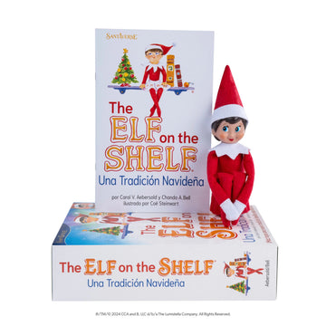THE ELF ON THE SHELF NIÑA OJOS AZULES C/LIBRO EN INGLES