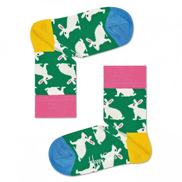 CALCETINES VERDES CON CONEJOS