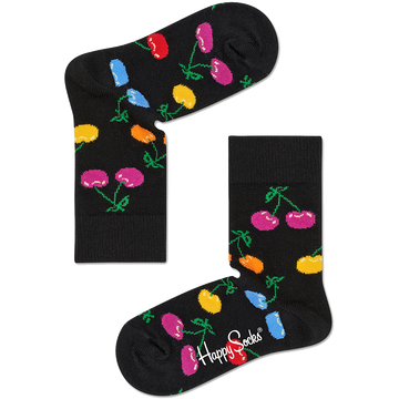 CALCETINES NEGROS CON CEREZAS