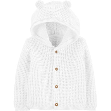 F21 LBB N WHITE CARDIG