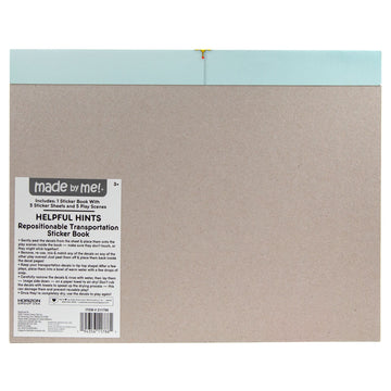 MADE BY ME LIBRO DE PEGATINAS DE TRANSPORTE