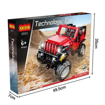Bloques COGO Jeep 4x4 Rojo 501 Piezas [CGBX5801]