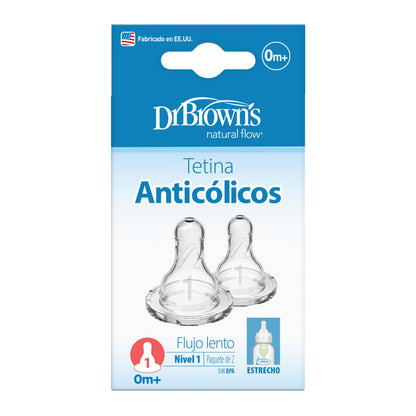 Tetina B-Estrecho Nivel 1 2 Piezas [302-INTL]