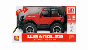 Jeep Wrangler con Luces y Sonido Rojo [GLQ-0142A]