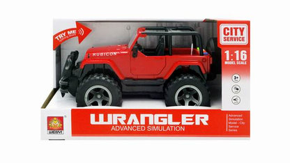 Jeep Wrangler con Luces y Sonido Rojo [GLQ-0142A]