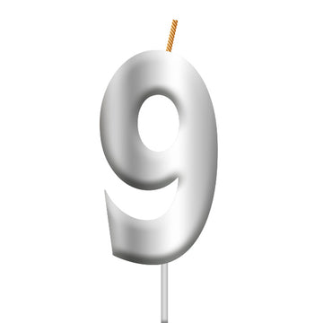 Vela Plateada Número 9 [HM-VLS-VLS9]