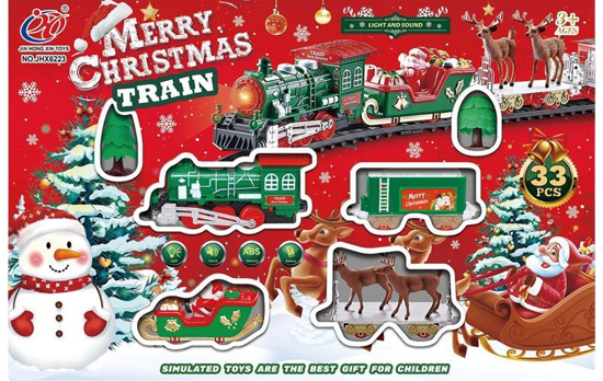 Juego tren navideño