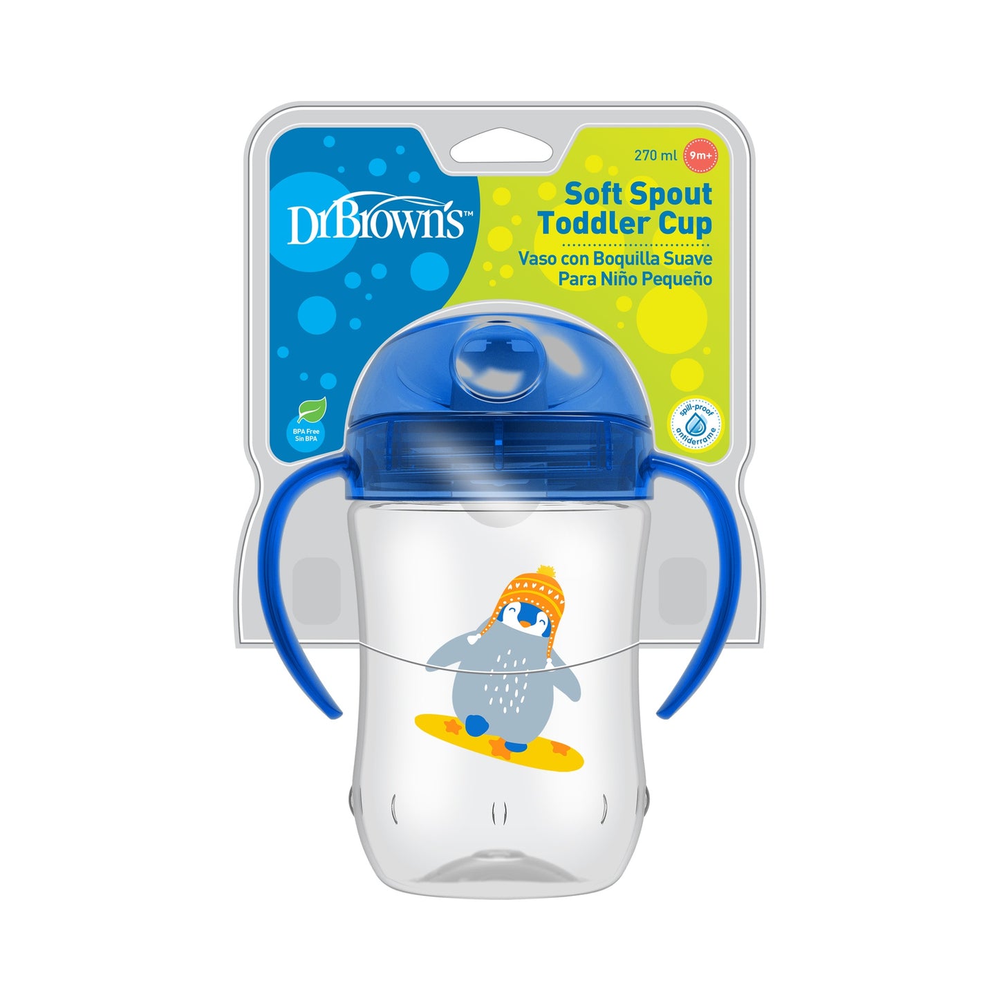 Vaso Transición Boquilla Suave Super Héroe Celeste [TC91025-INTL]