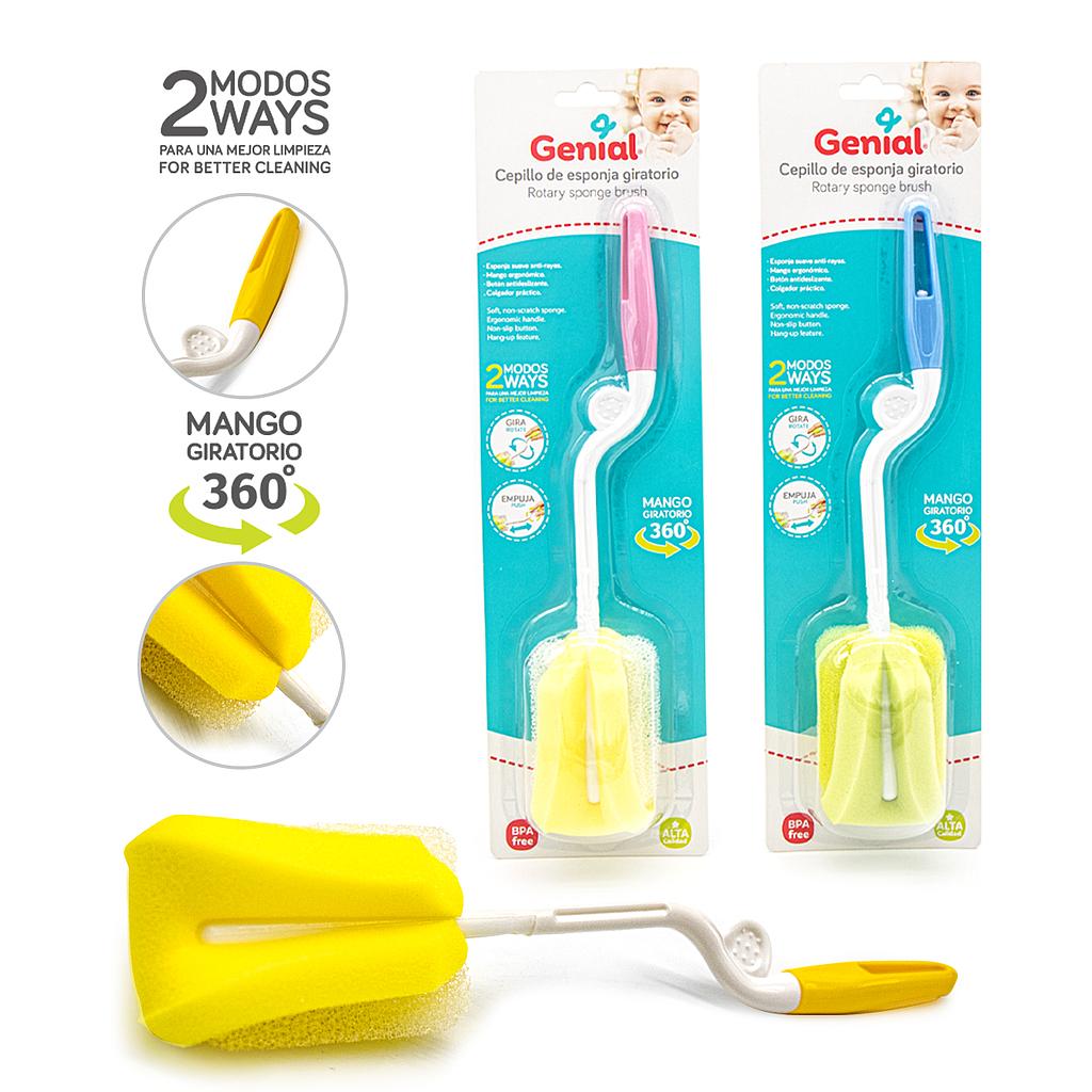 Cepillo de Esponja Giratorio para Biberón [GN-BR15]
