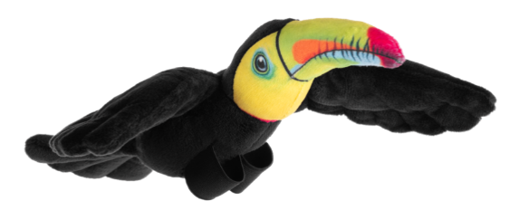 PELUCHE TUCÁN TOCO VOLADOR DE LA SELVA TROPICAL