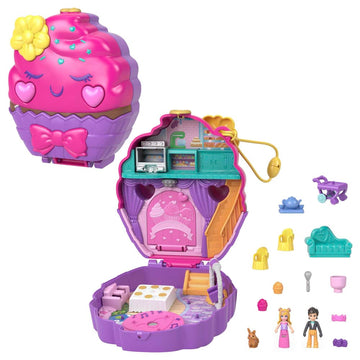 Polly Pocket Set de Juego Compacto Pastelería de Cupcakes [HKV31]