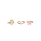 Set de Anillos Florales Boutique Foxy 3 Piezas [90208]
