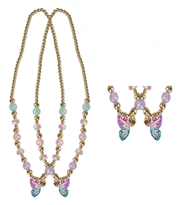 Collar Mariposa Mejores Amigas 2 Piezas [86120]