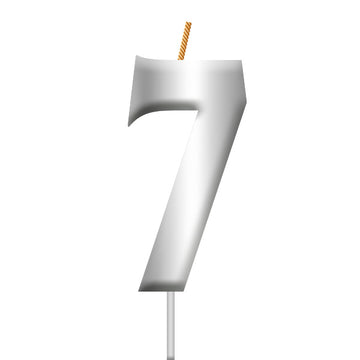 Vela Plateada Número 7 [HM-VLS-VLS7]
