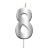Vela Plateada Número 8 [HM-VLS-VLS8]