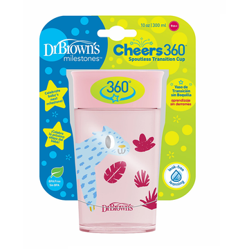 Vaso Transición Cheers 360 Gato Rosado 10 oz [TC01093]