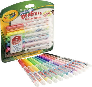 Marcadores de Punta Fina con Borrado en Seco 12 Piezas [985912]