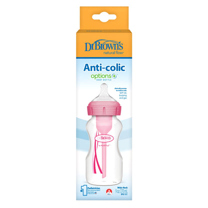 Biberón B-Ancha Options+ Rosado 9 oz [WB91601-ESX]