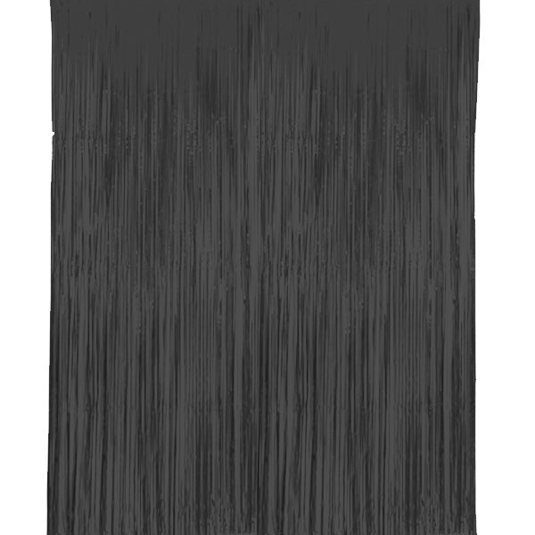 Cortina Decorativa 121cmx182cm Negra [HM-BLK-FRIB1]