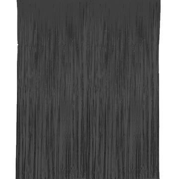 Cortina Decorativa 121cmx182cm Negra [HM-BLK-FRIB1]