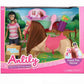ANLILY MUÑECA ALIMENTA AL CABALLO