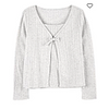 FA23 KG FASHION TOP GREY CARDI 2PC TOP