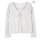 FA23 KG FASHION TOP GREY CARDI 2PC TOP