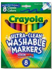 Marcadores Ultra Clean Lavables 8 Piezas [587808]