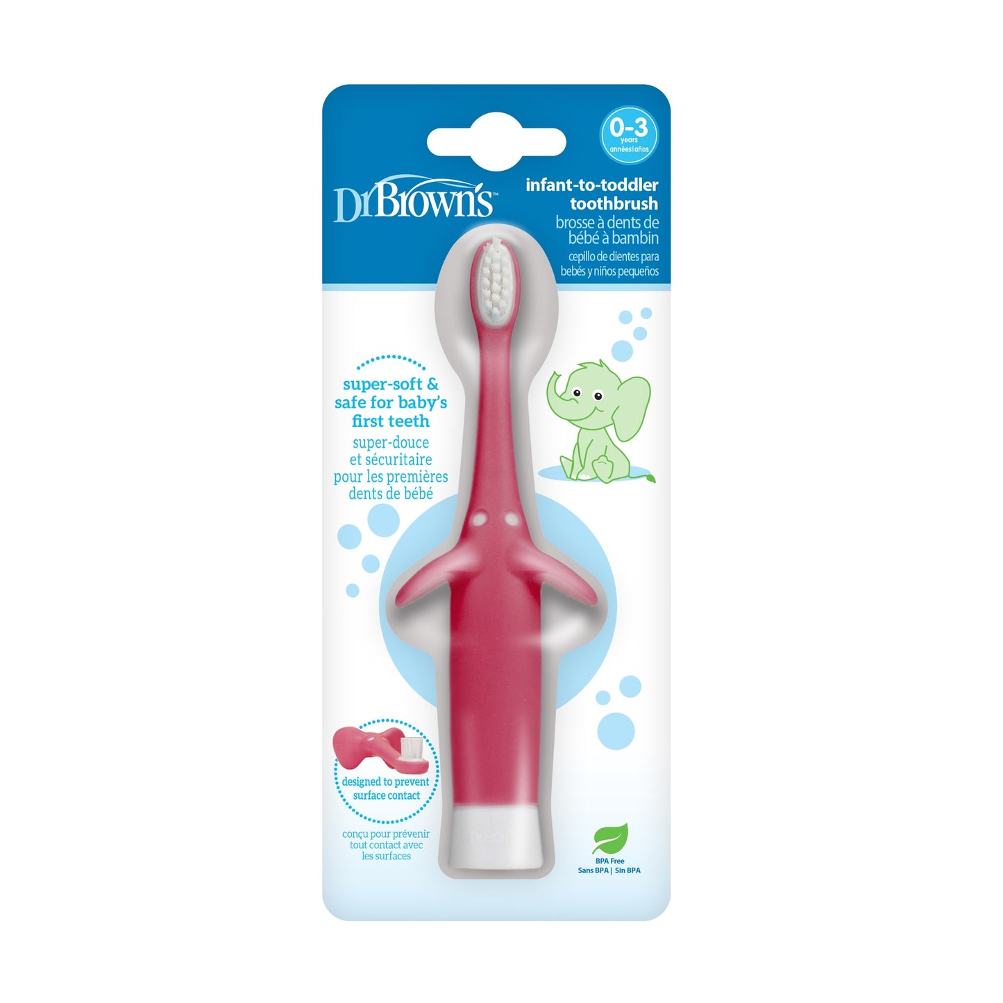 Cepillo de Dientes para Niños Rosado [HG013-P4]