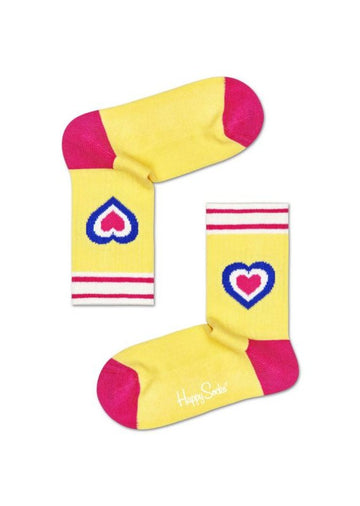 CALCETINES AMARILLO CON CORAZONES