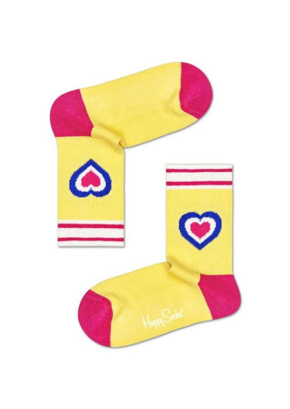 CALCETINES AMARILLO CON CORAZONES