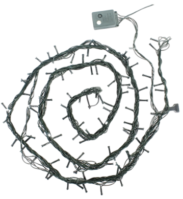 Luces led navideñas 100l blanco cable-V 110v