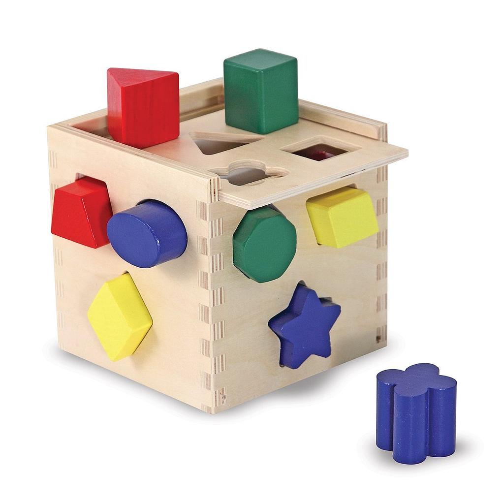CUBO DE FORMAS DE MADERA
