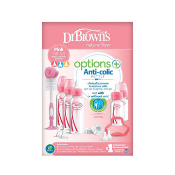 Biberón B-Estrecha Options+ Set Rosado 5 Piezas [SB05305-ESX]