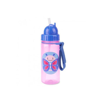 Botella con Pajilla Mariposa 13 oz [9N567510]
