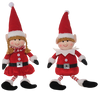 Figura navideña Elfo rojo/blanco 49cm