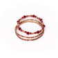 Juego de Pulseras Boutique Ruby Red 3 Piezas [90021]