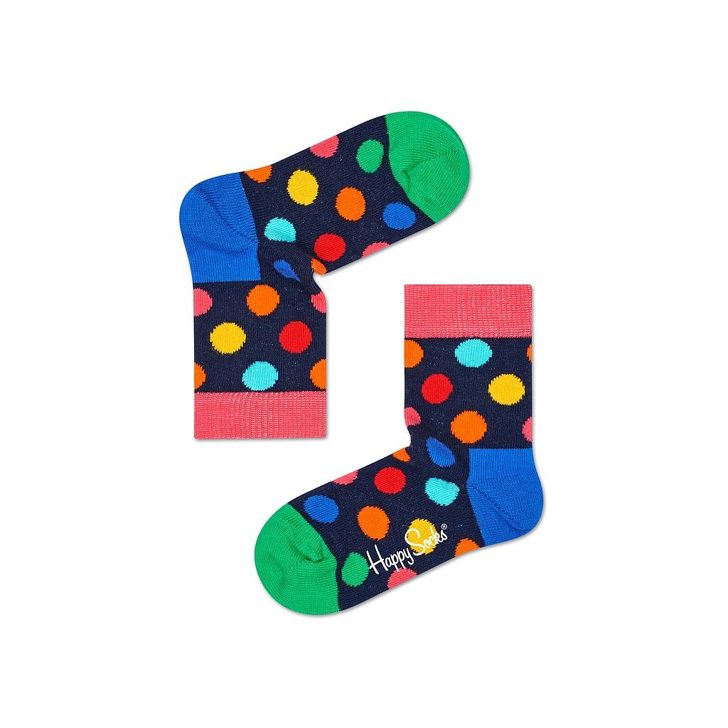 CALCETINES PUNTOS Y FRANJAS DE COLORES