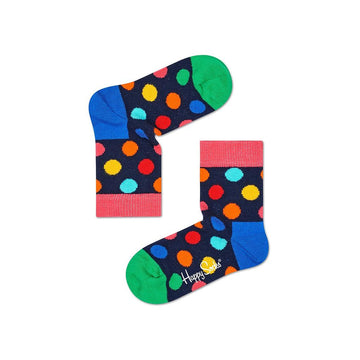 CALCETINES PUNTOS Y FRANJAS DE COLORES