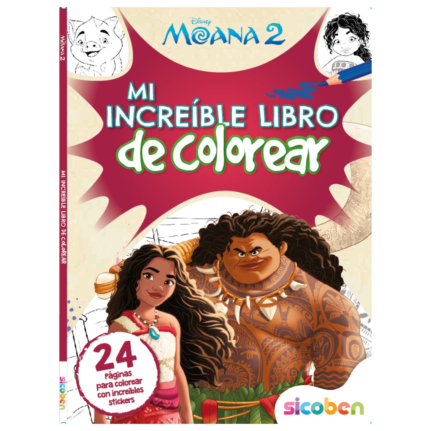 Mi Increíble Libro de Colorear Disney Moana 2 [BP-D-CS-9110]