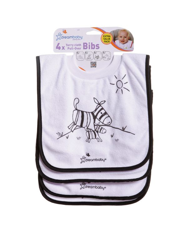 Babero Animales de la Selva 4 Piezas [L537]