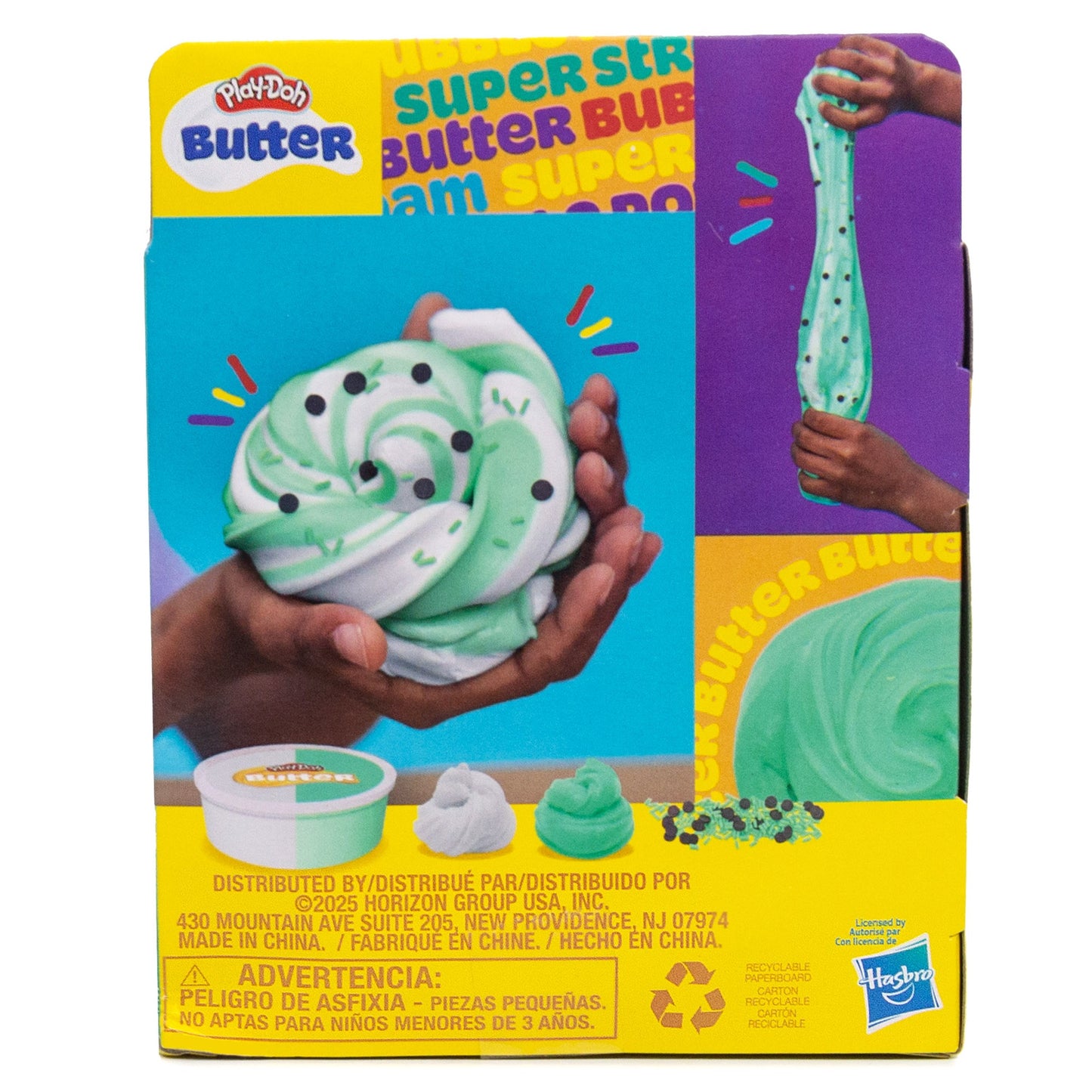 PLAY DOH SLIME VISCOSO CON CHISPAS VERDE Y BLANCO