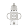 Botella B-Ancha con Pajilla + Asas Gris 9 oz [WB91014]