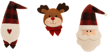 Ornamento navidad rojo y verde 27 cm