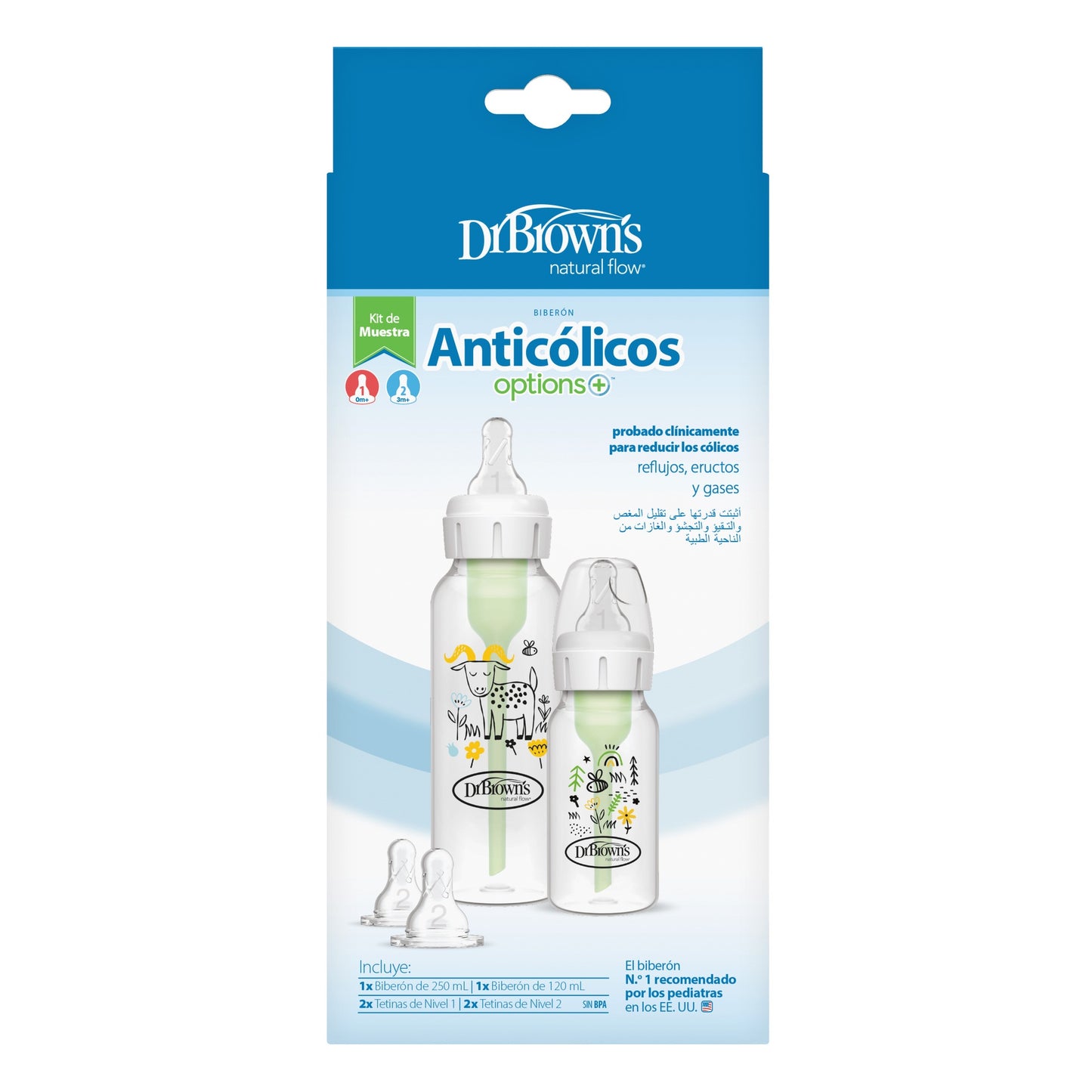 Biberón B-Estrecha Options+ Set Muestra [SB02005-Intlx]