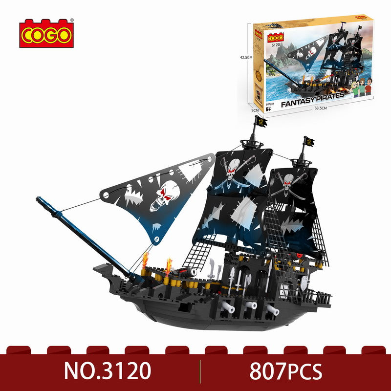 Bloques COGO Barco Serie Piratas 807 Piezas [CGBX3120]