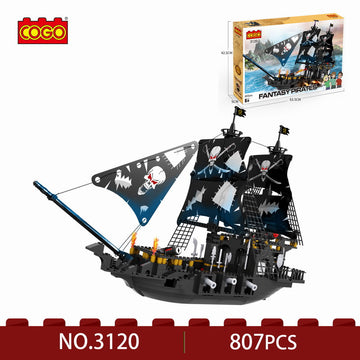 Bloques COGO Barco Serie Piratas 807 Piezas [CGBX3120]